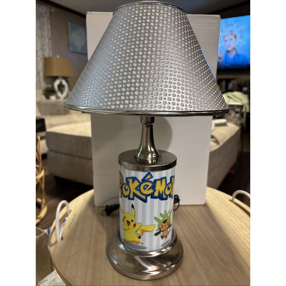 Pokémon Lamp Silver Shade Pokemon Pikachu Chespin Fennekin Froakie Metal